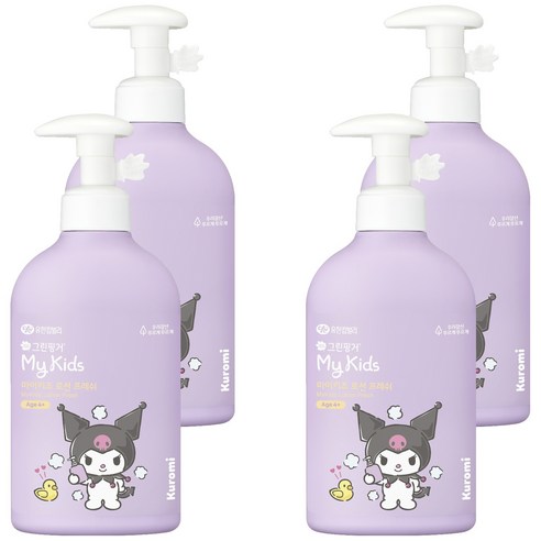 그린핑거 마이키즈 프레쉬 산리오 쿠로미 키즈 로션 그리너리향, 320ml, 4세트