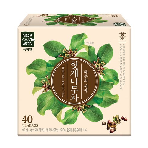 헛개나무차, 1g, 40개입, 1개, 1g