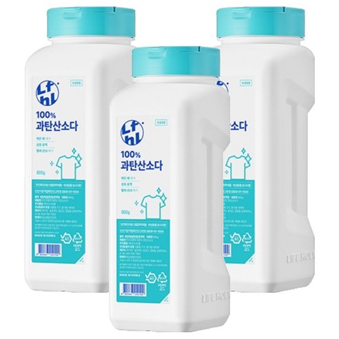 라이프홀릭 100% 과탄산소다, 800g, 3개