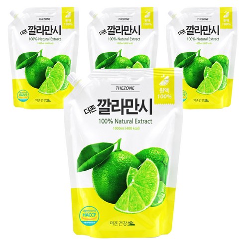 더존 깔라만시 원액, 1000ml, 4개
