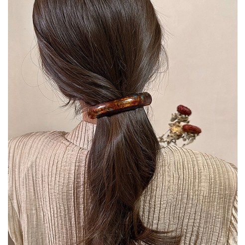 시간을 초월하는 우아함, 걸핀스 페더 스퀘어 셀룰로오스 롱 자동핀 1508