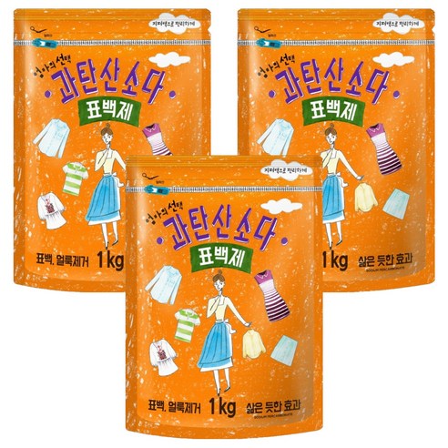엄마의선택 과탄산소다 표백제, 1kg, 3개