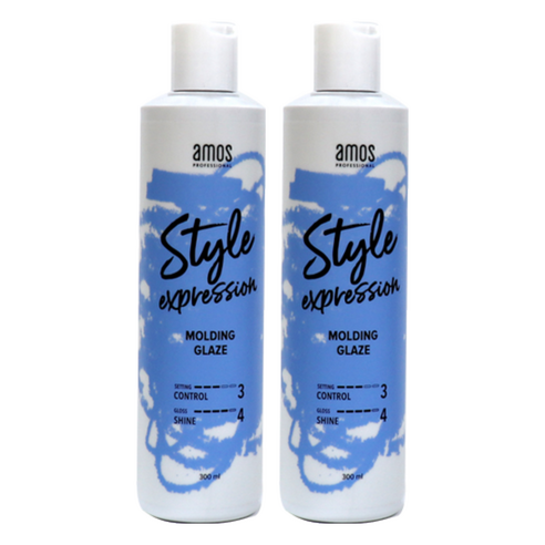 아모스프로페셔널 스타일 익스프레션 몰딩 헤어 글레이즈, 2개, 300ml