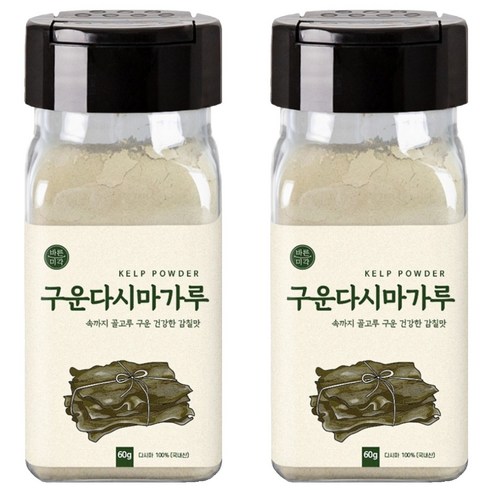 바른미각 구운 다시마가루, 60g, 2개