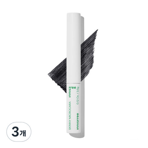 이니스프리 New 스키니 꼼꼼카라 마스카라 3.5g, 1호 블랙, 3개