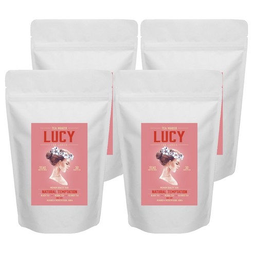 LUCY 루이보스 애플레몬 티백, 1g, 50개입, 4개