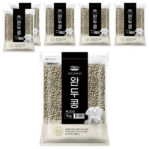 더담은 완두콩, 1kg, 6개