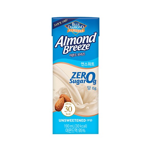 칼로리 걱정 없이 즐기는 고소함, 아몬드브리즈 언스위트!