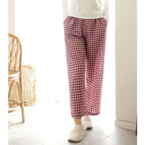 편안함과 스타일을 모두 잡은 테라우드 여성 면 9부 잠옷 바지!