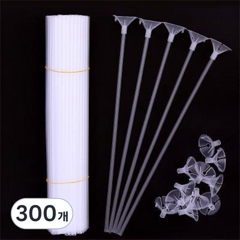 스타리움 풍선 컵스틱 32cm, 화이트, 300개