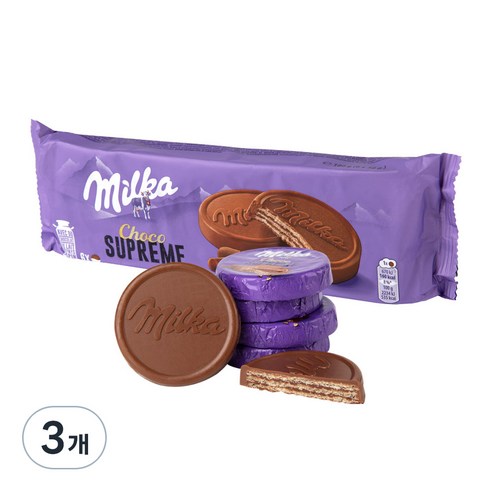 밀카 초코 슈프림 비스킷, 180g, 3개