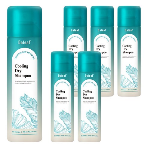 달리프 쿨링 드라이 샴푸 민트향, 6개, 200ml
