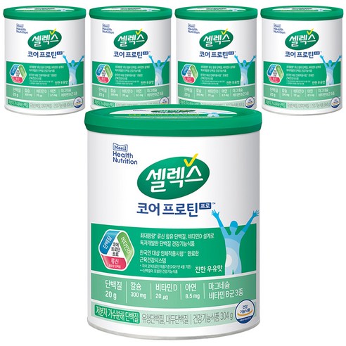 셀렉스 코어 프로 복합 프로틴 파우더, 304g, 5개