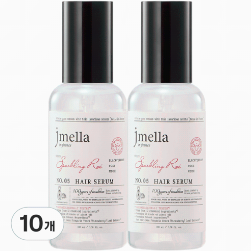 제이멜라 인 프랑스 스파클링 로제 헤어 세럼, 100ml, 10개