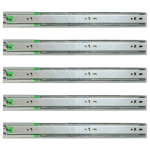 서랍레일 3단 광폭 댐핑레일 250mm, 5개