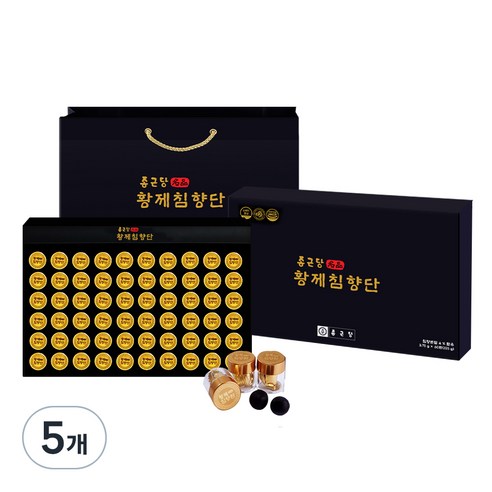 종근당 황제 침향단 + 쇼핑백, 225g, 5개