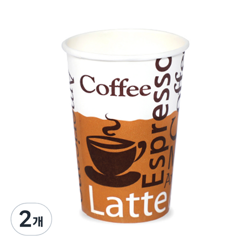 더빈썸 커피콩 종이컵 380ml, 300개입, 2개