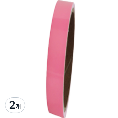 디트리 주차장 안전 반사 테이프, 2개, 핑크