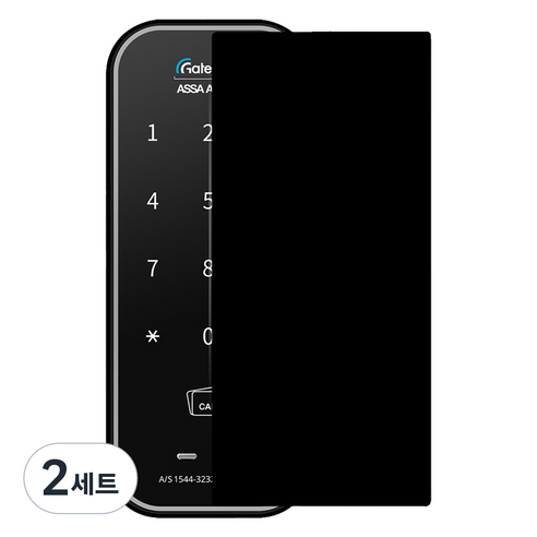 오하이 도어락 문캅스 사생활보호 지문방지필름 2p + 간편부착 세트, 단일상품, 2세트