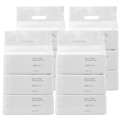 생활공작소 뽑아쓰는 키친타올, 100매, 12개