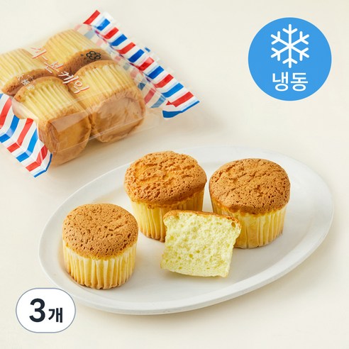 태극당 시본케익 (냉동), 32.5g, 4개입, 3개
