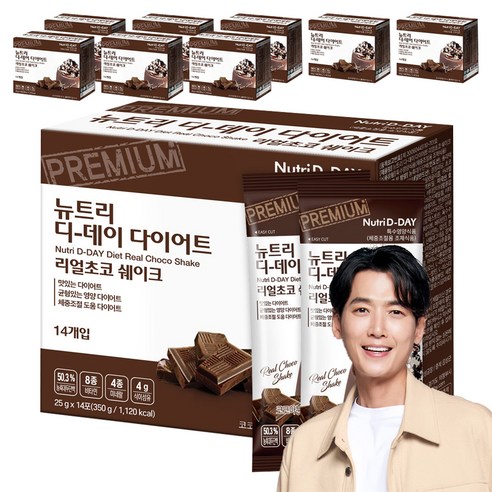 뉴트리디데이 다이어트 리얼 초코 쉐이크, 350g, 9개