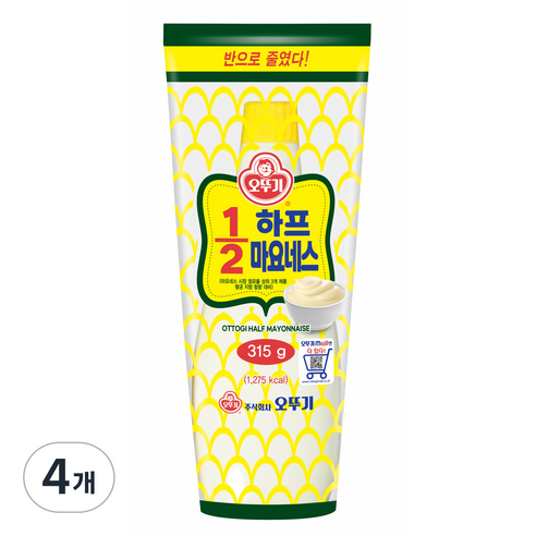 오뚜기 하프 마요네스, 315g, 6개