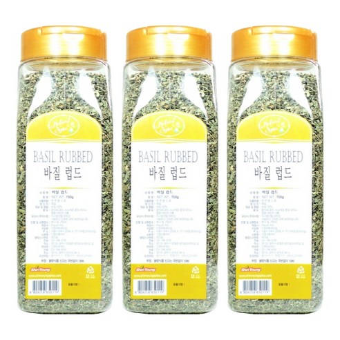 내츄럴스파이스 바질 럽드, 150g, 3개