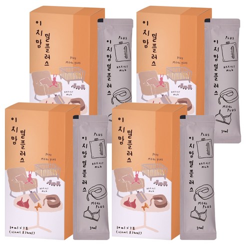 이지맘 밀플러스, 210ml, 4개