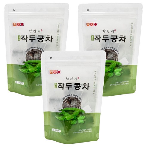 한잔애 볶음 작두콩차, 2g, 20개입, 3개