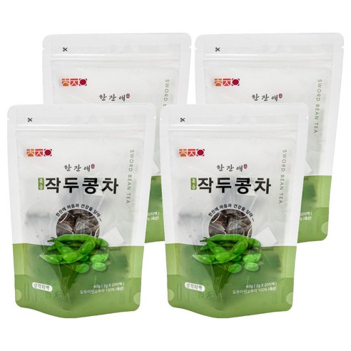 한잔애 볶음 작두콩차, 2g, 20개입, 4개
