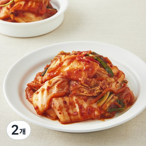 모산김치 갓담근 매운 실비 썰은 배추김치, 2개, 1.2kg