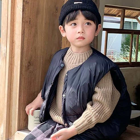 고잉키즈 아동용 빵빵 패딩 조끼