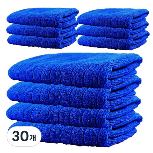 하트민 주방 다용도 요술 바둑 극세사 행주 파랑 45g, 30개