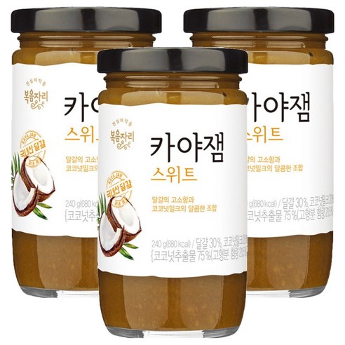 복음자리 카야잼 스위트, 240g, 3개