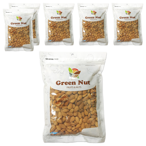 그린너트 생 아몬드, 500g, 6개
