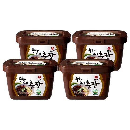 오복식품 중화요리 춘장, 4개, 500g