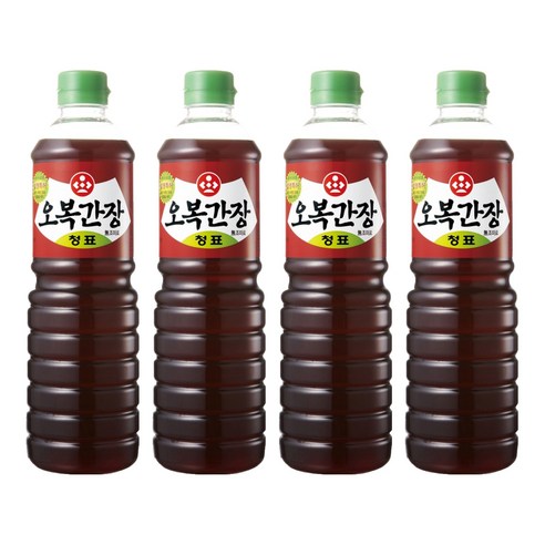 [오복] 오복간장 청표, 900ml, 4개