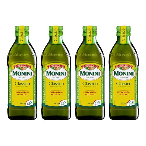 모니니 클라시코 엑스트라 버진 올리브오일, 500ml, 4개