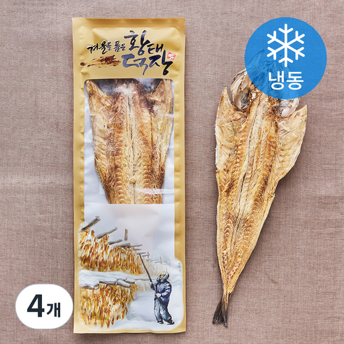 건어물학교 제수용 용대리 황태포 특대 (냉동), 4개, 100g