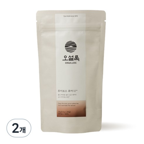 오설록 루이보스 퓨어 파우치, 1.8g, 20개입, 2개