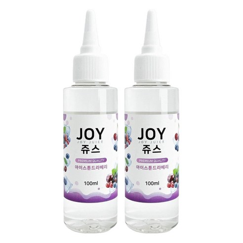 아로마조이 조이쥬스 슬라임 향료 100ml, 2개, 아이스툰드라베리