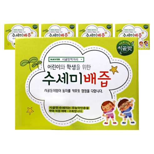 시골맛먹거리 수세미 배즙 어린이 학생용, 120ml, 250개