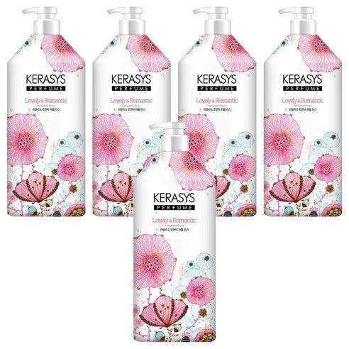 케라시스 퍼퓸 린스 러블리 앤 로맨틱, 1.5L, 5개