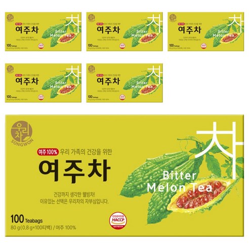 우리차 여주차, 100개입, 6개, 800mg