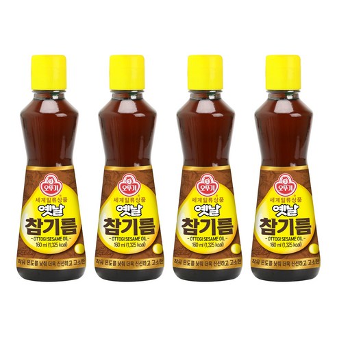 오뚜기옛날 참기름, 160ml, 4개