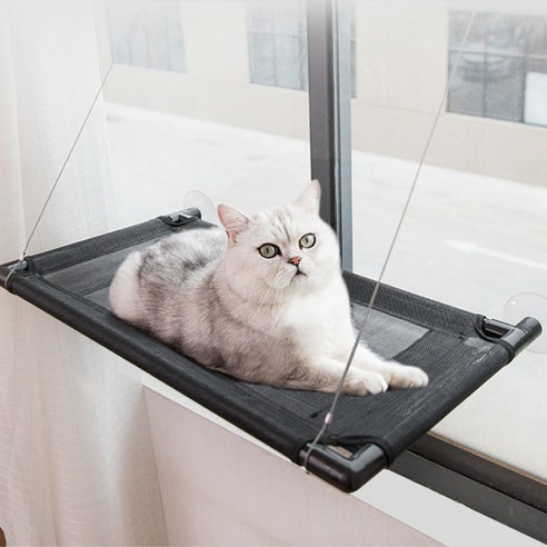 고양이 매쉬 해먹은 쿨/통풍 기능과 로켓배송으로 편안하고 안전한 창문 해먹입니다.