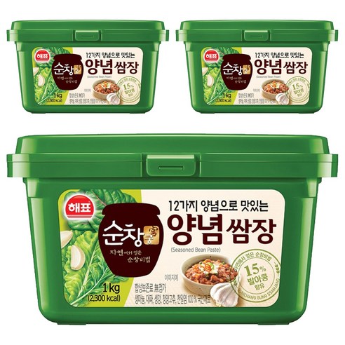 순창궁 12가지 양념으로 맛있는 양념쌈장, 1kg, 3개
