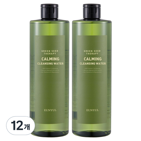 은율 그린씨드 카밍 클렌징워터, 500ml, 12개