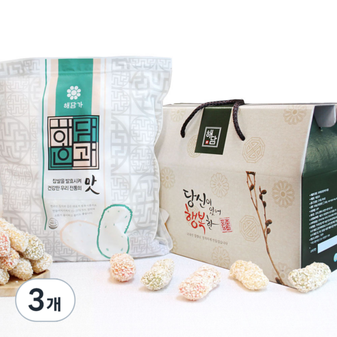 해담한과 해담유과 선물세트, 500g, 3세트